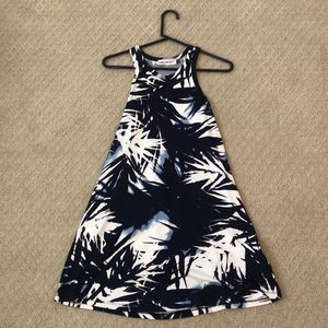 Blue and white sun dress